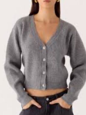 NWT • Nasty Gal • “What a Pearl Wants” Fluffy Knit Sweater •